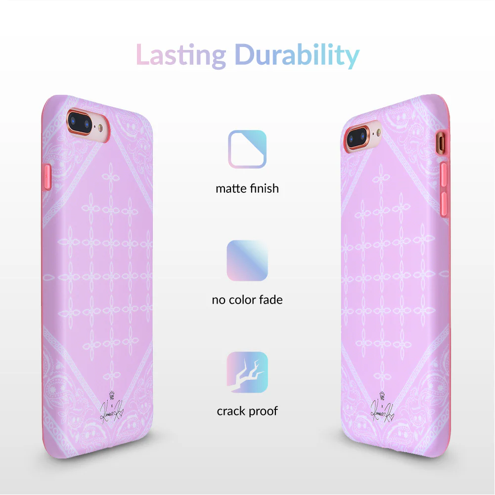 Pink Bandana iPhone Case by Kendall Vertes - Image 33