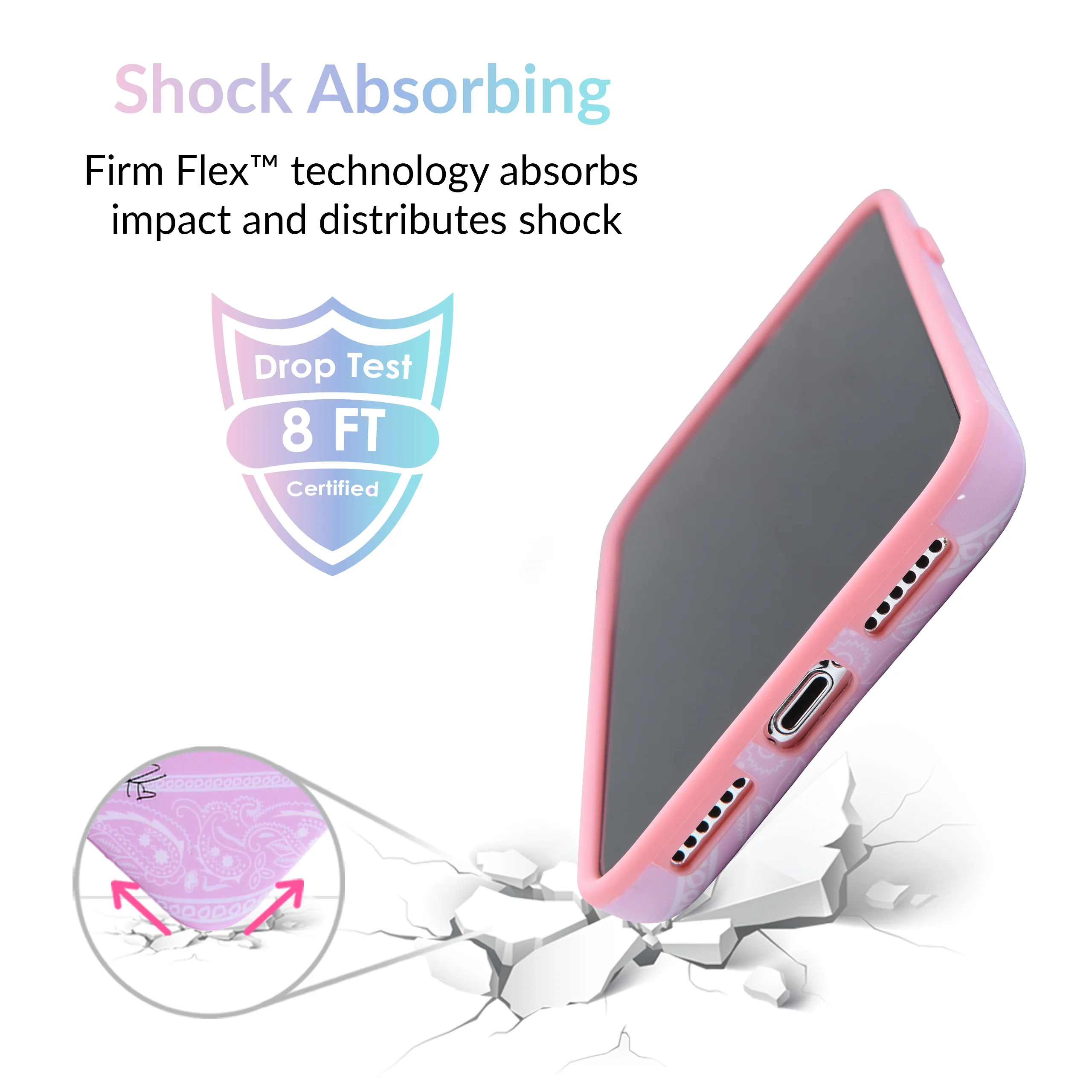 Pink Bandana iPhone Case by Kendall Vertes - Image 70