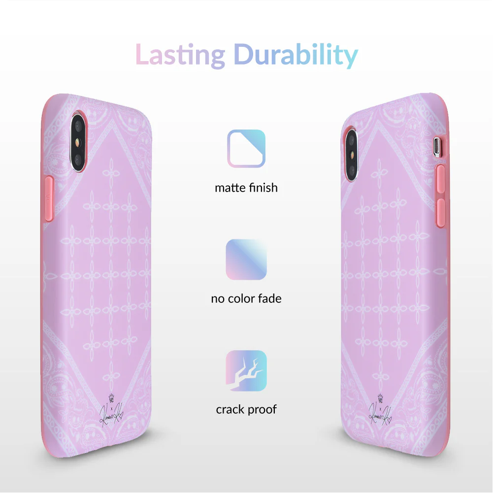 Pink Bandana iPhone Case by Kendall Vertes - Image 71
