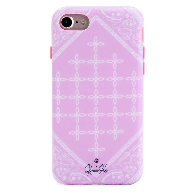 Pink Bandana iPhone Case by Kendall Vertes - Image 8