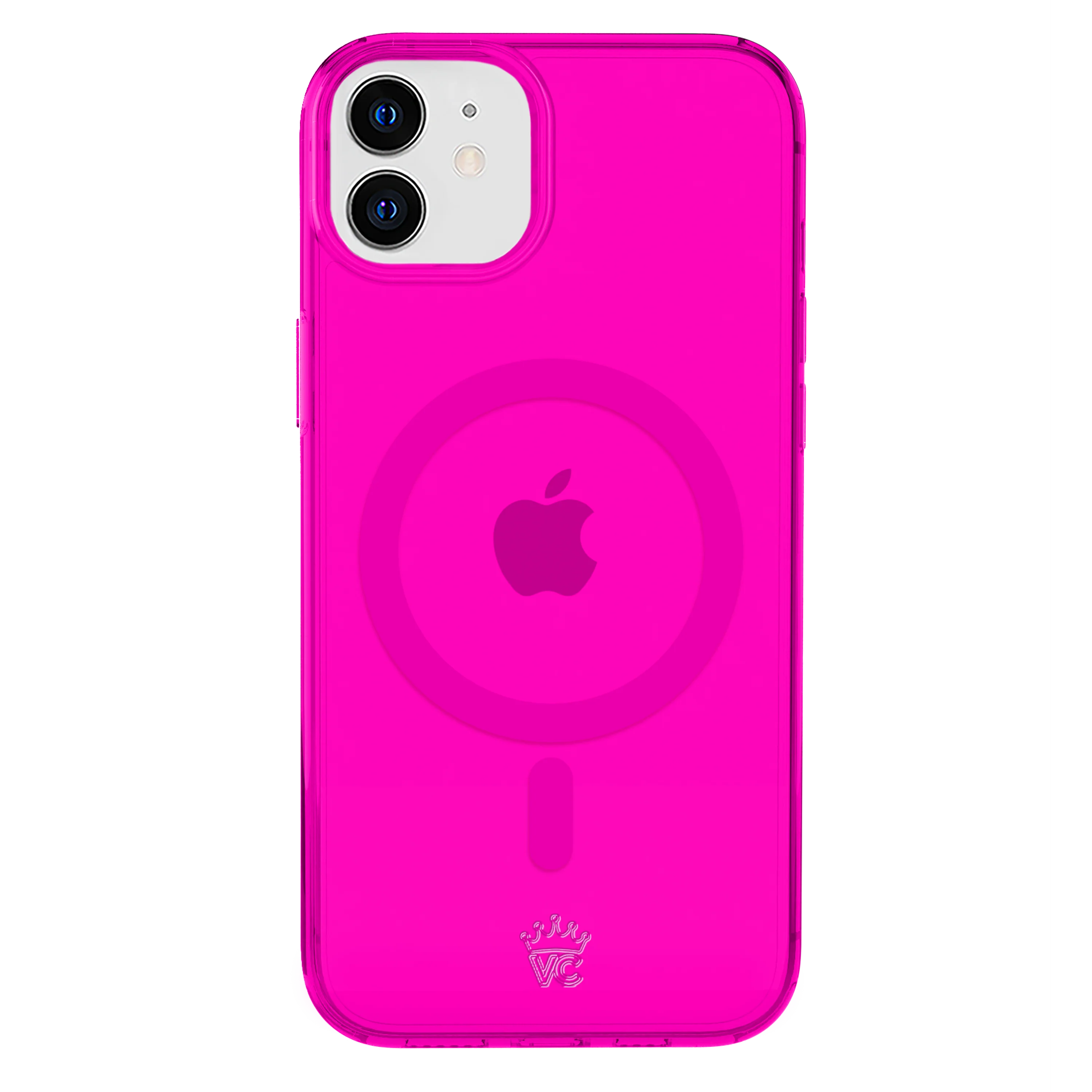 Neon Pink Clear iPhone Case - Image 114