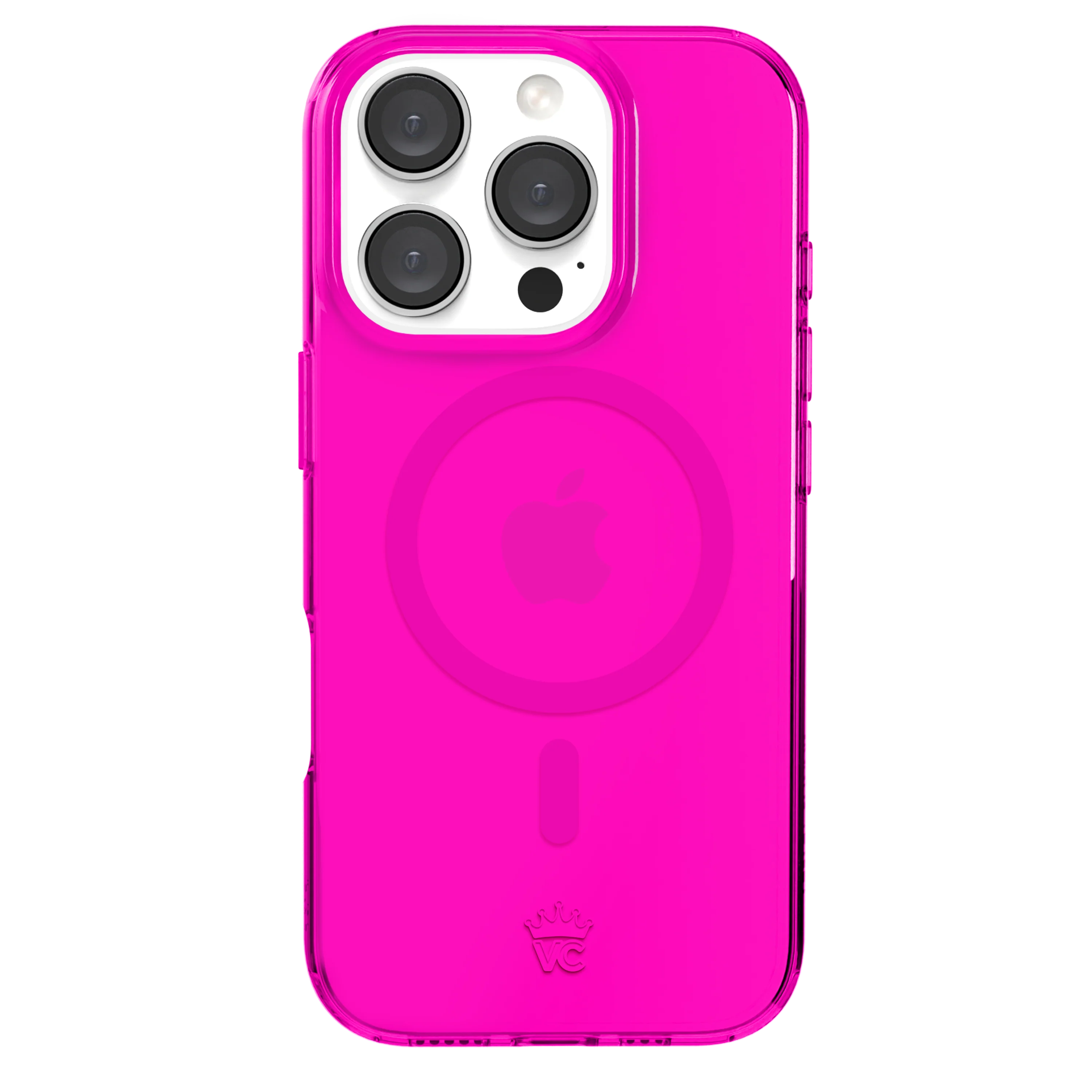 Neon Pink Clear iPhone Case - Image 119