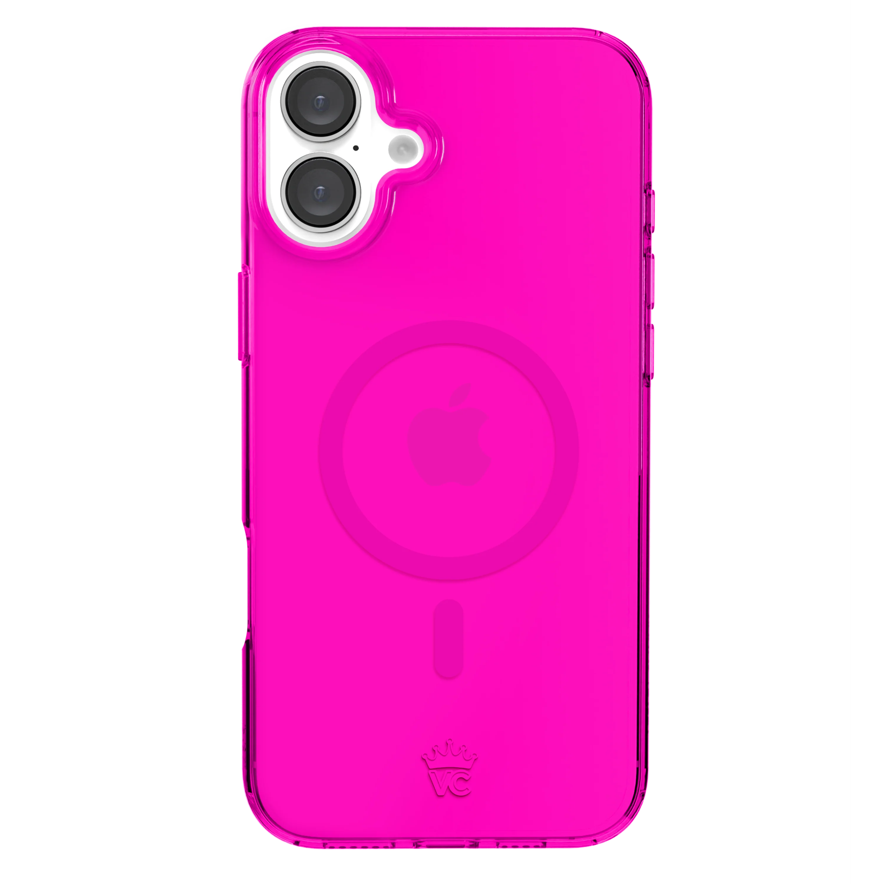 Neon Pink Clear iPhone Case - Image 134