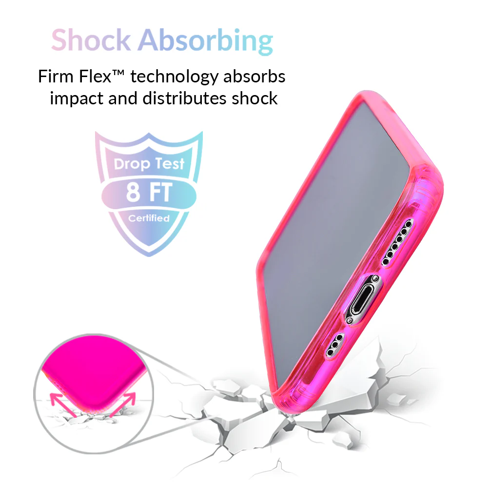 Neon Pink Clear iPhone Case - Image 30