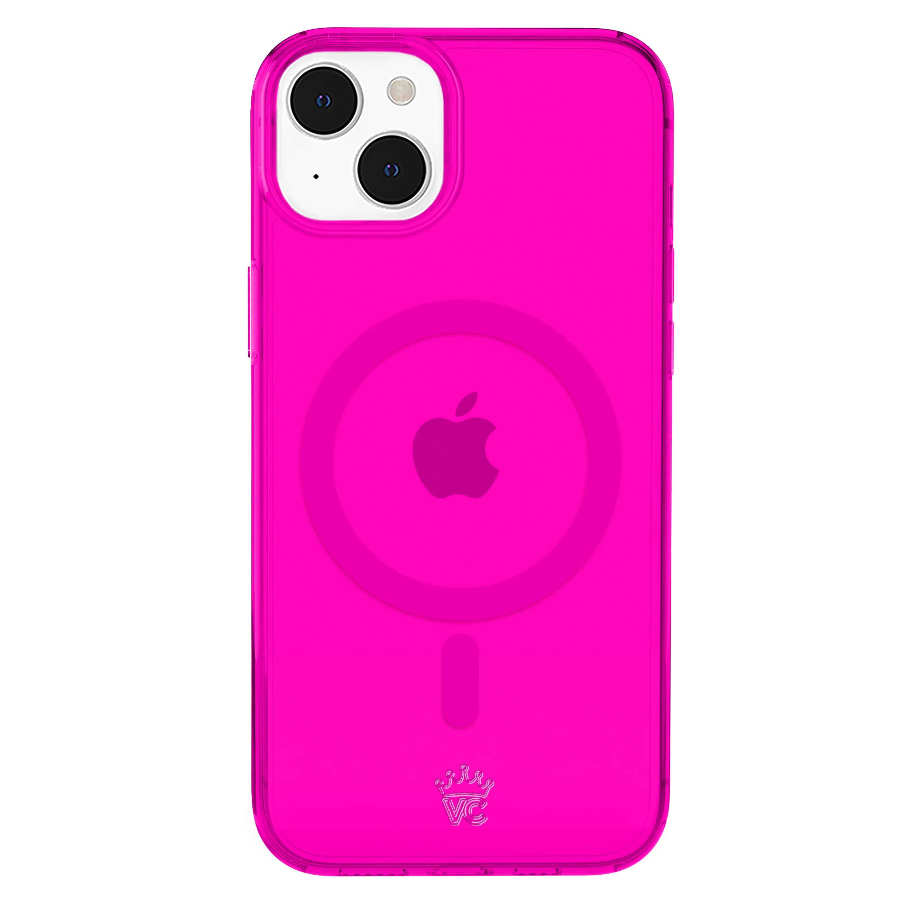 Neon Pink Clear iPhone Case - Image 99