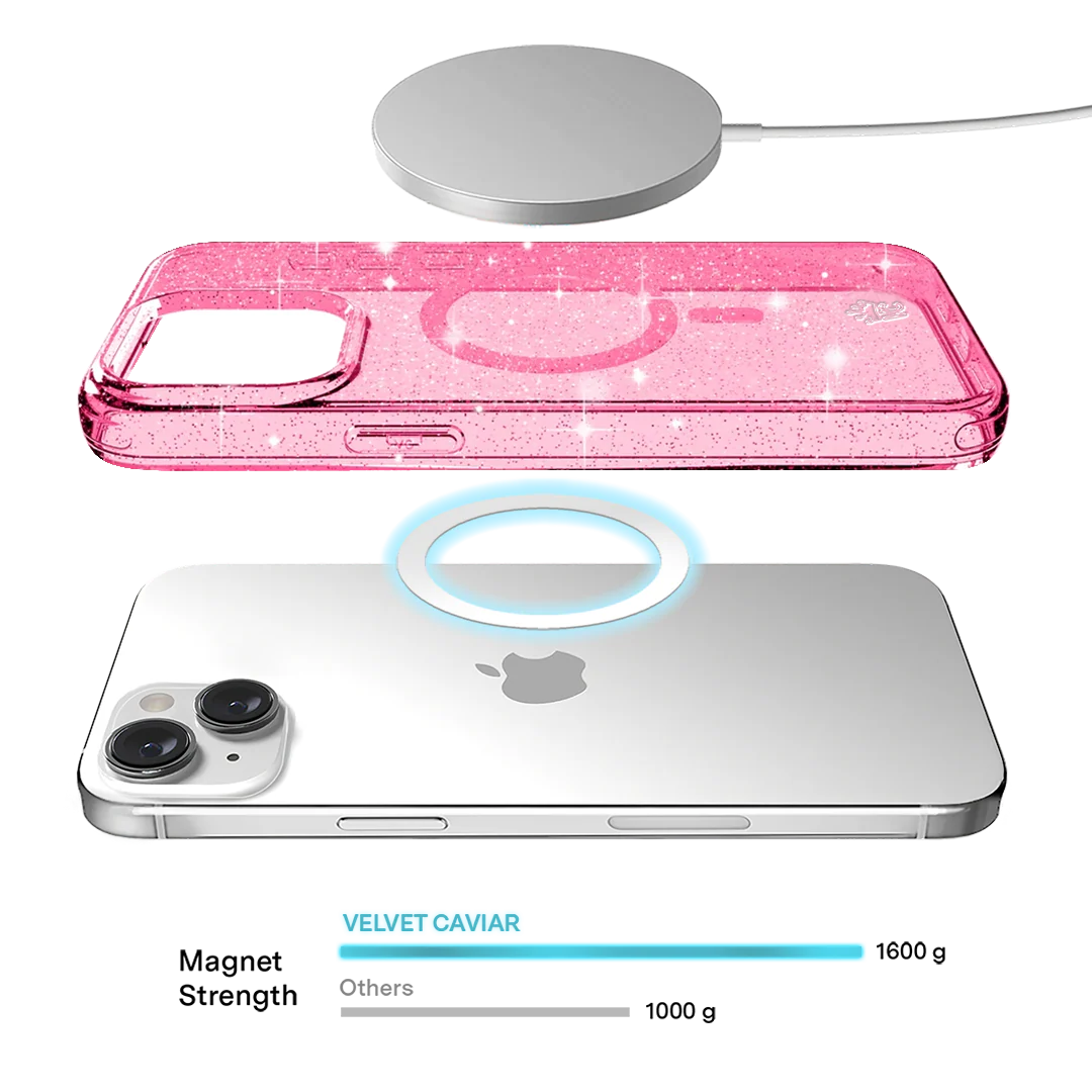 Pink Stardust Glitter iPhone Case - Image 103