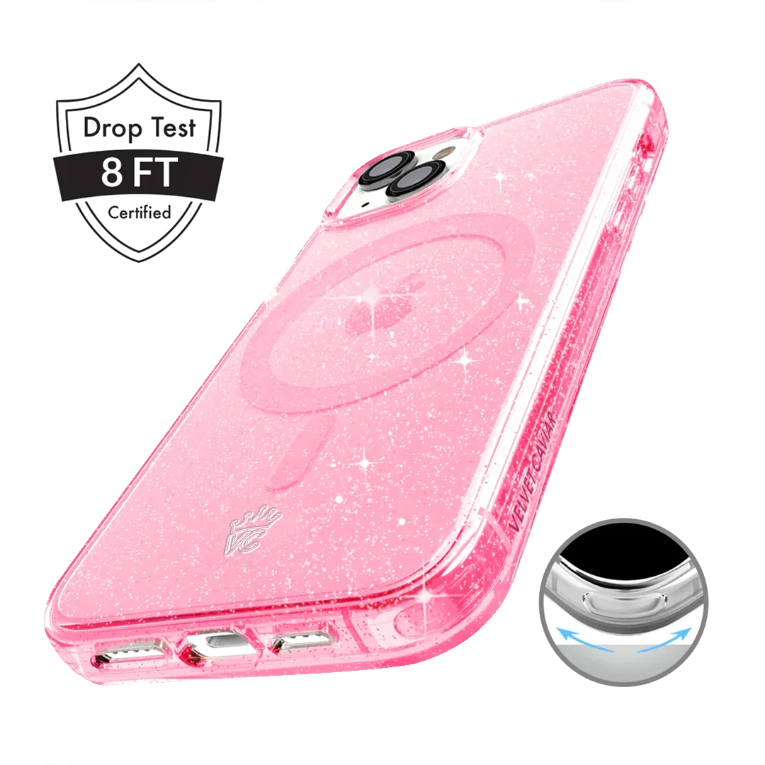 Pink Stardust Glitter iPhone Case - Image 104