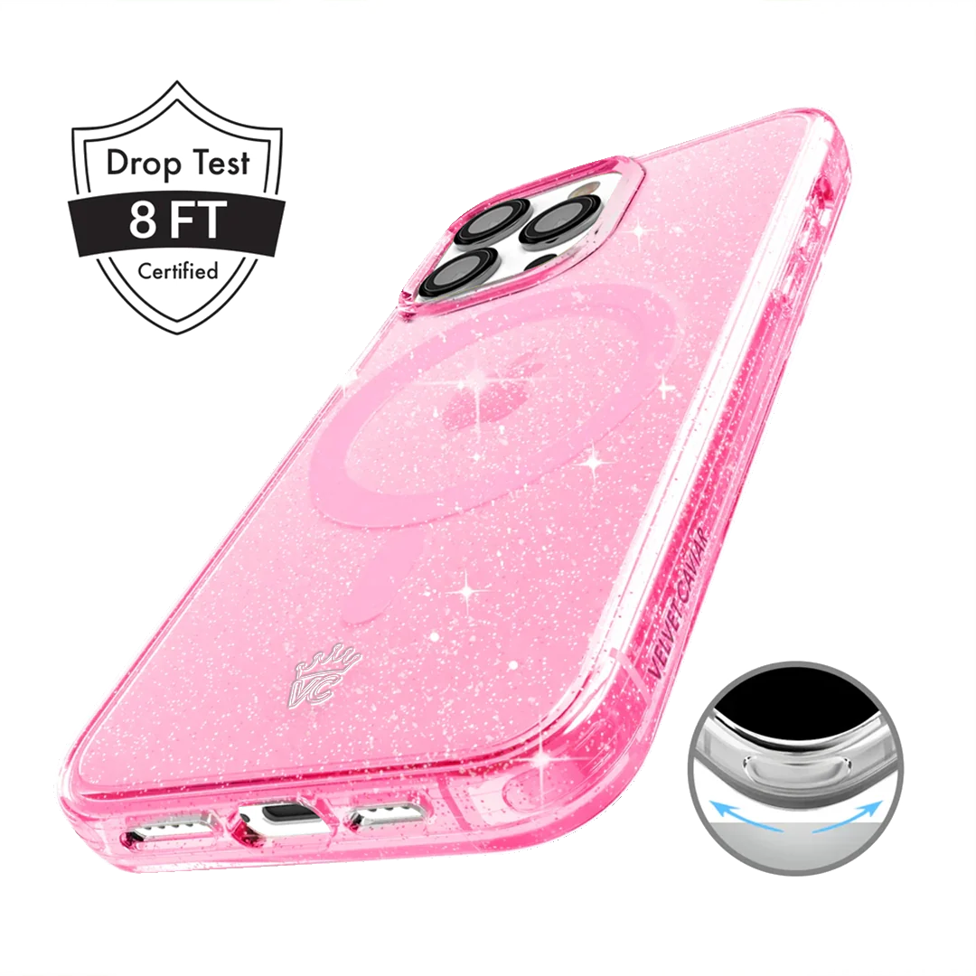 Pink Stardust Glitter iPhone Case - Image 109