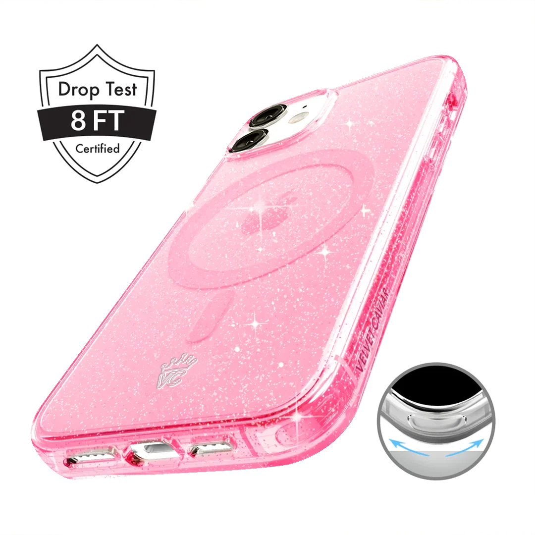 Pink Stardust Glitter iPhone Case - Image 119