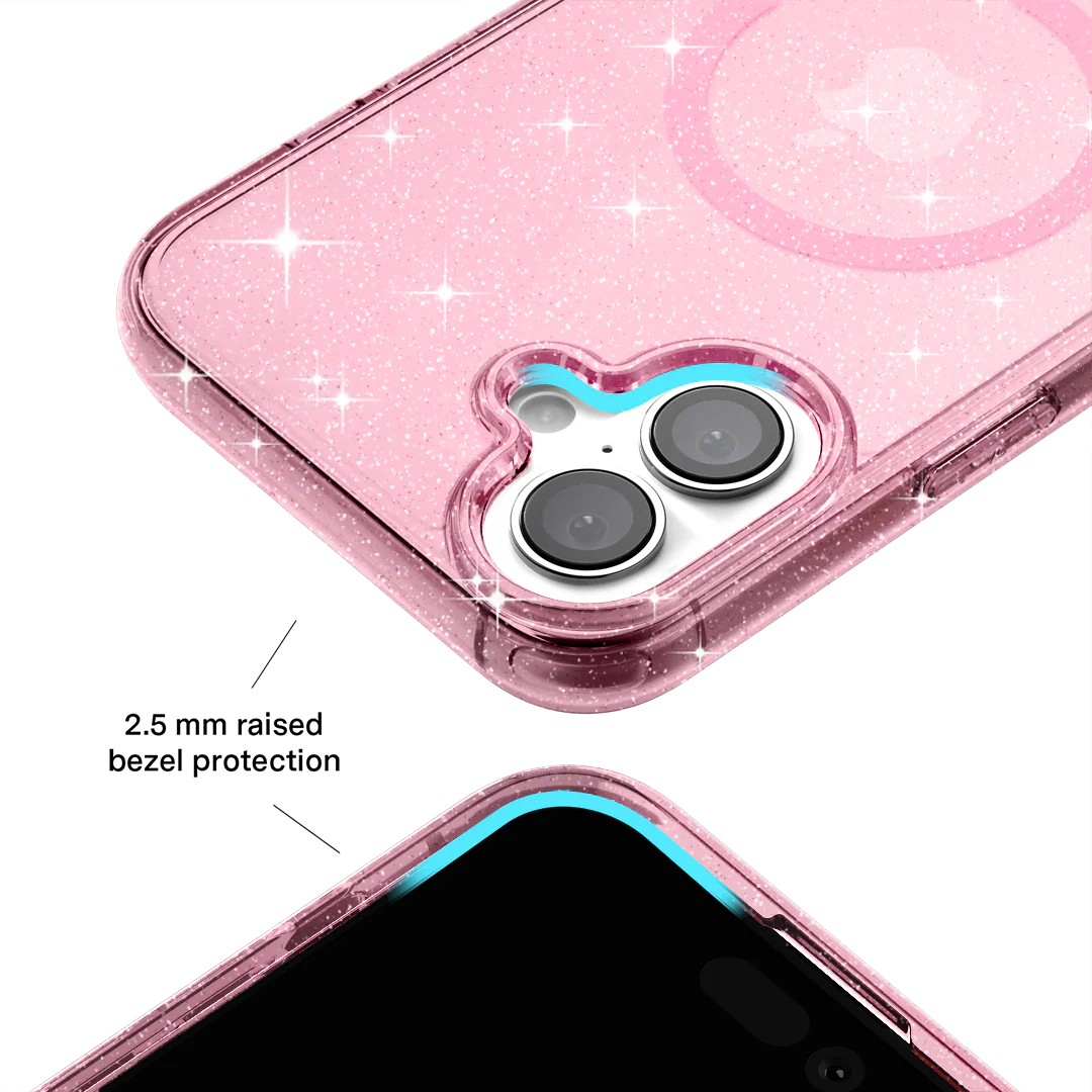 Pink Stardust Glitter iPhone Case - Image 122