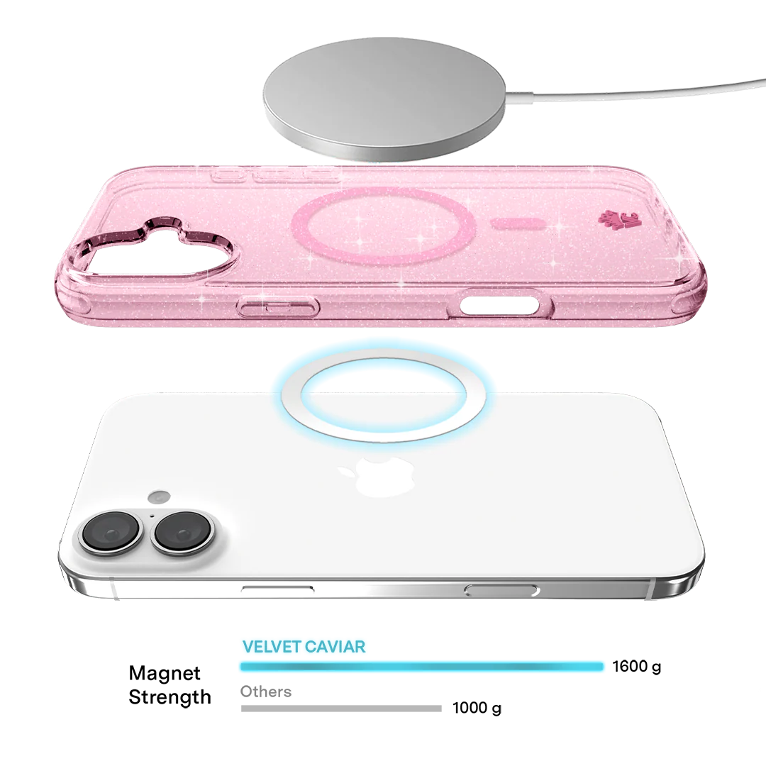 Pink Stardust Glitter iPhone Case - Image 128