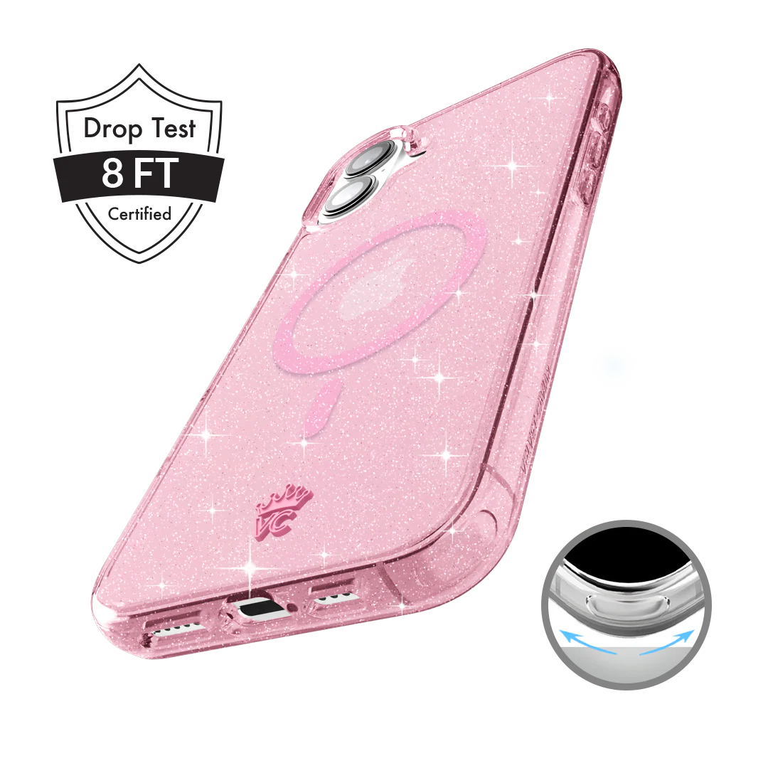 Pink Stardust Glitter iPhone Case - Image 129