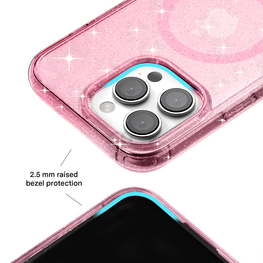 Pink Stardust Glitter iPhone Case - Image 132