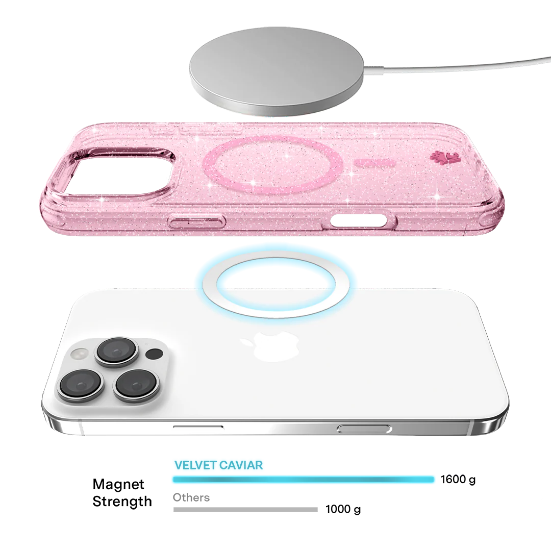 Pink Stardust Glitter iPhone Case - Image 133