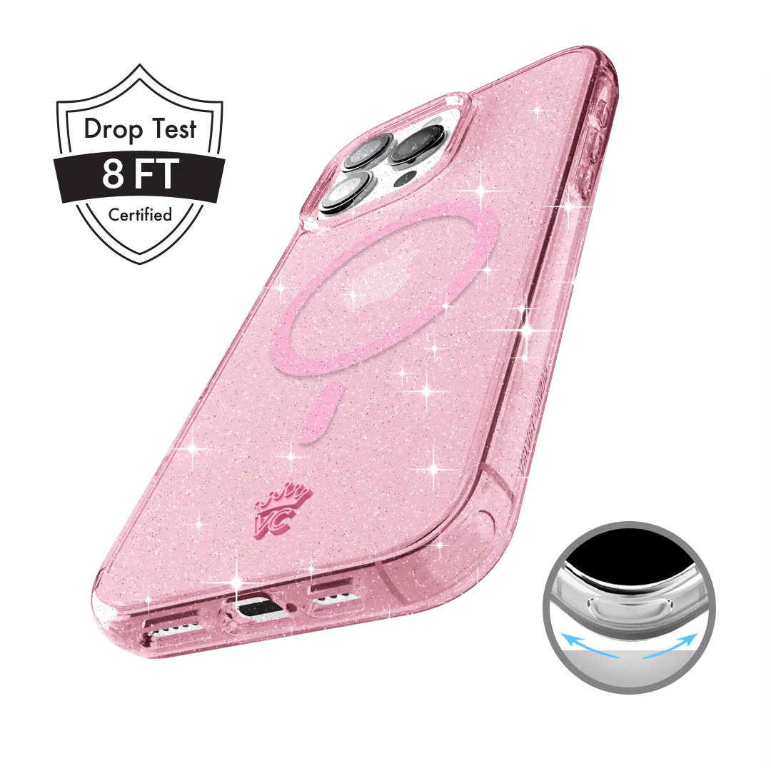 Pink Stardust Glitter iPhone Case - Image 134