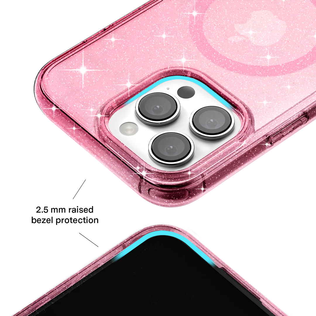Pink Stardust Glitter iPhone Case - Image 137