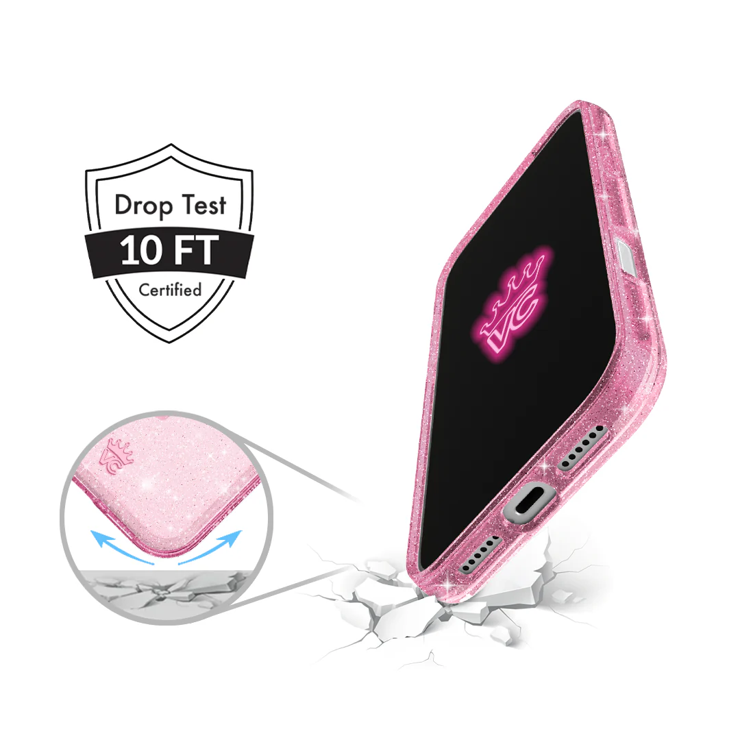 Pink Stardust Glitter iPhone Case - Image 147