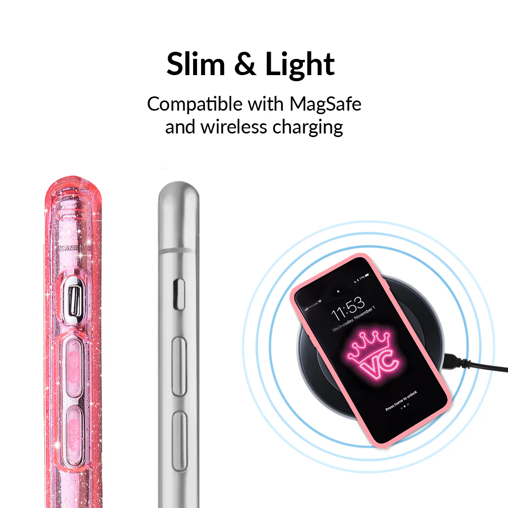 Pink Stardust Glitter iPhone Case - Image 15