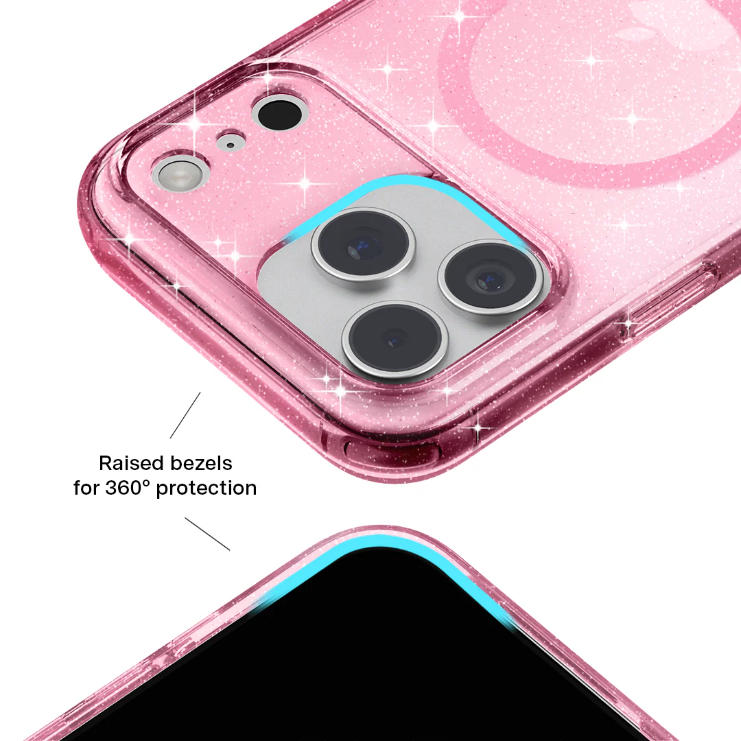 Pink Stardust Glitter iPhone Case - Image 153