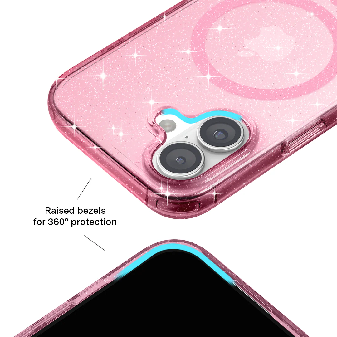 Pink Stardust Glitter iPhone Case - Image 158