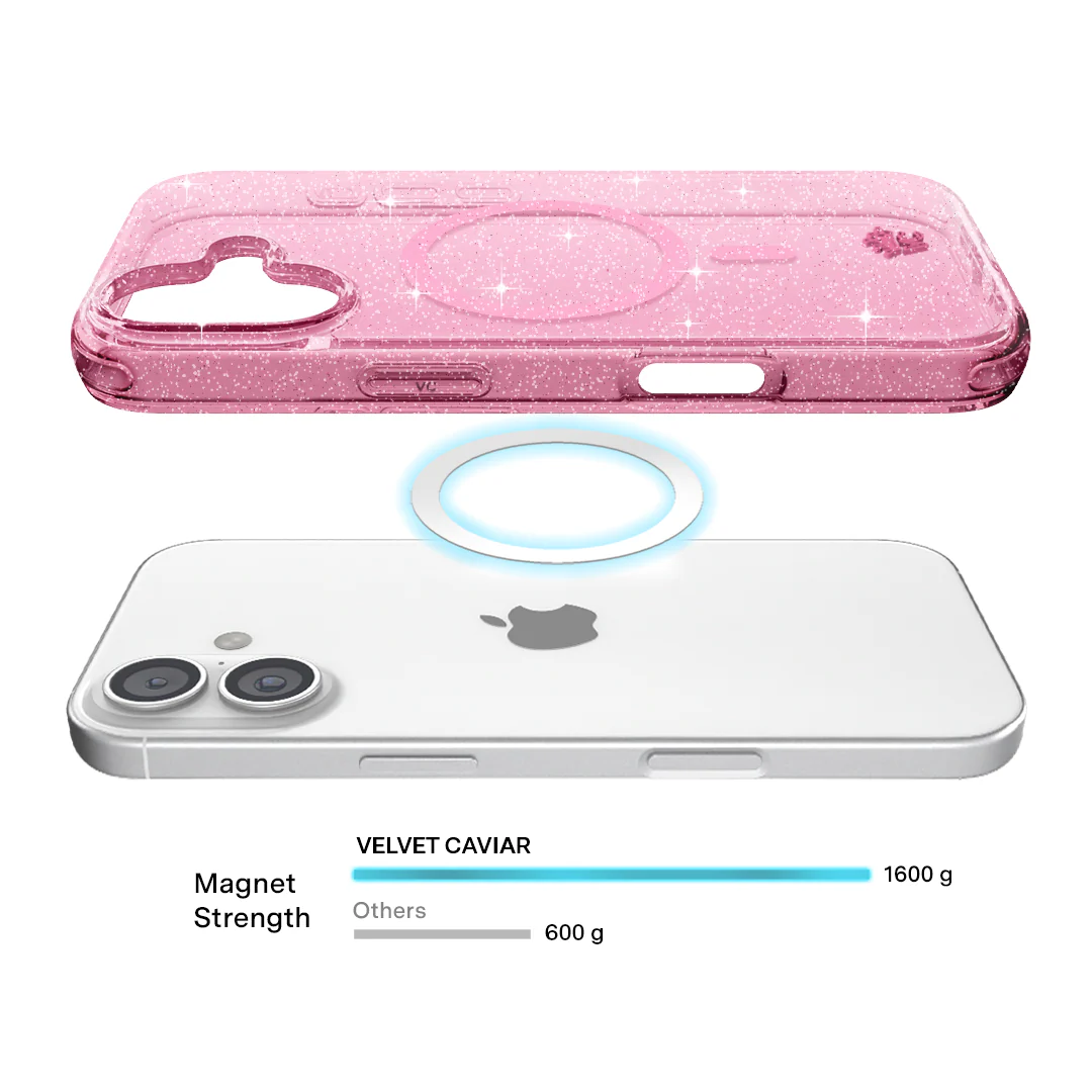 Pink Stardust Glitter iPhone Case - Image 159