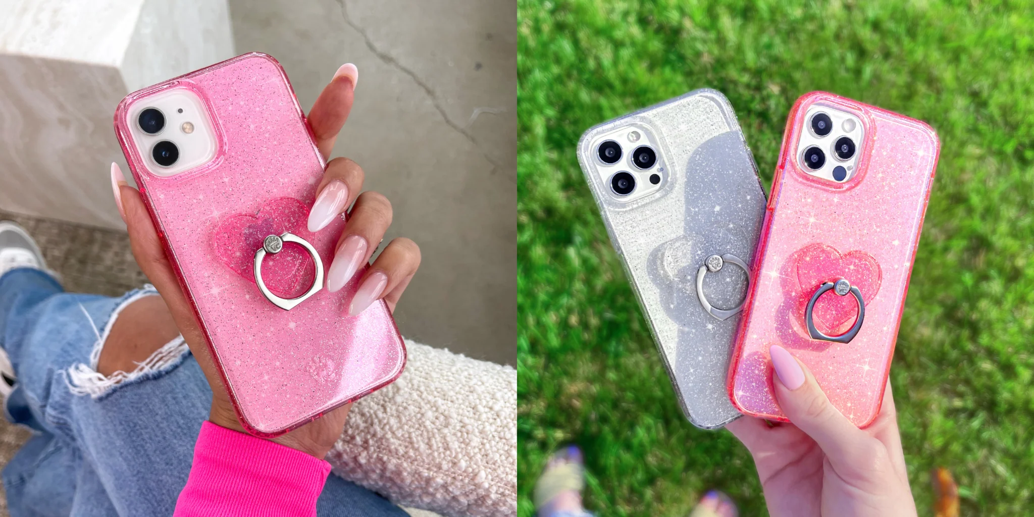 Pink Stardust Glitter iPhone Case - Image 51