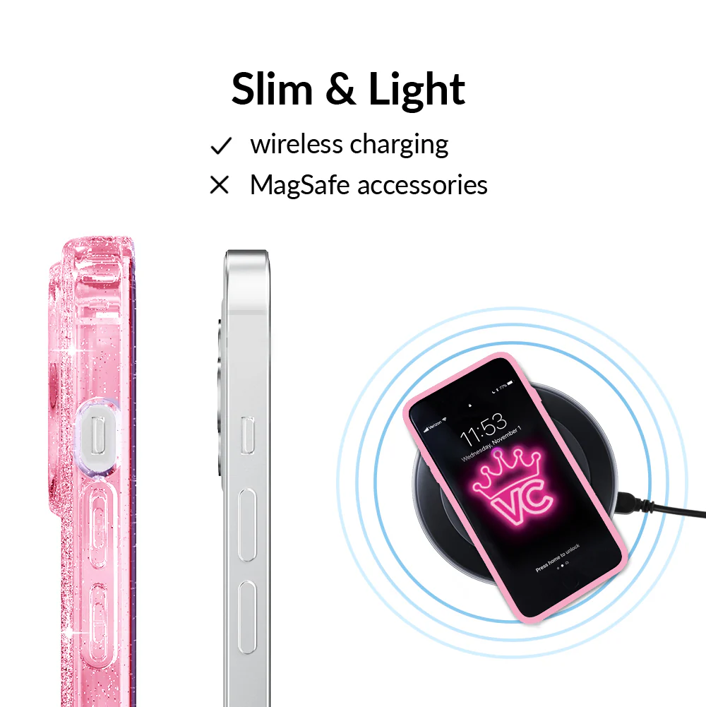 Pink Stardust Glitter iPhone Case - Image 56