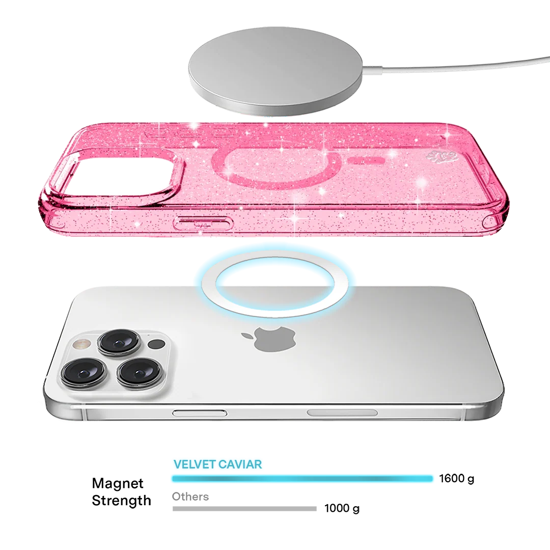 Pink Stardust Glitter iPhone Case - Image 79