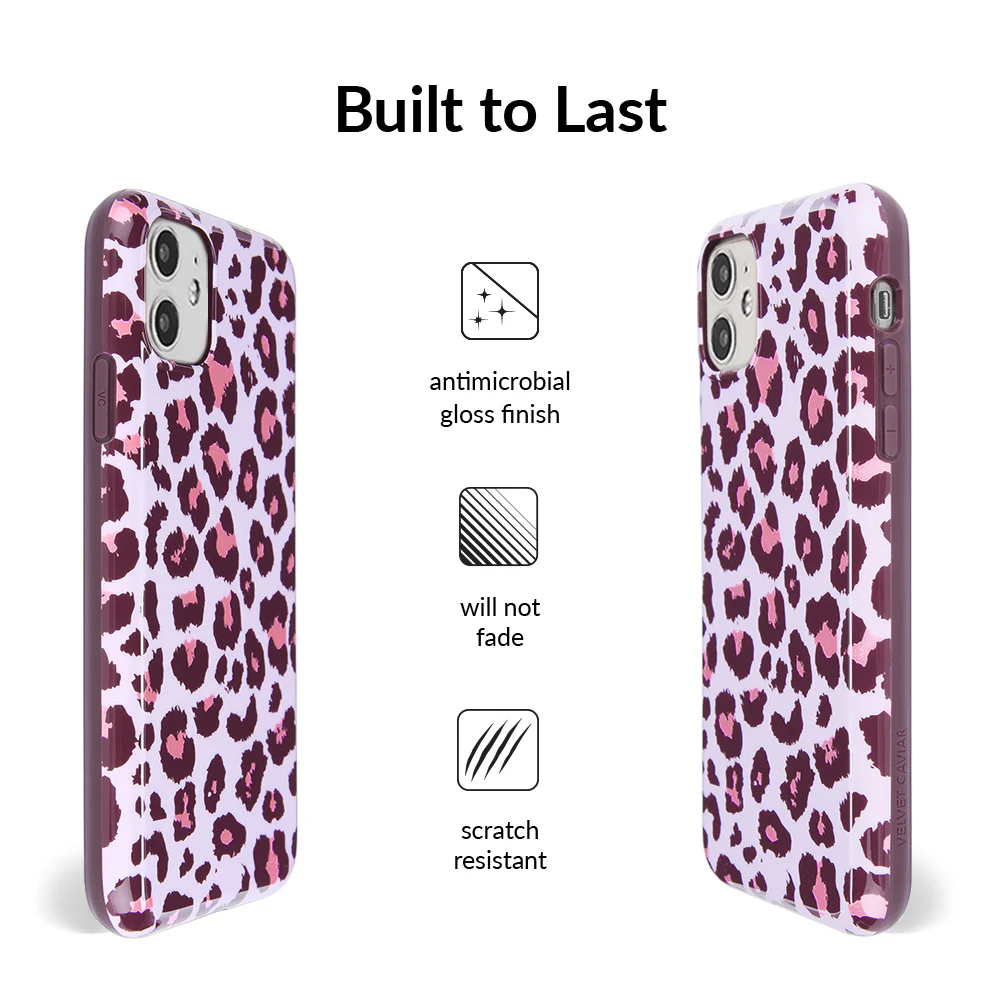 Purrfect Pink Leopard iPhone Case - Image 35
