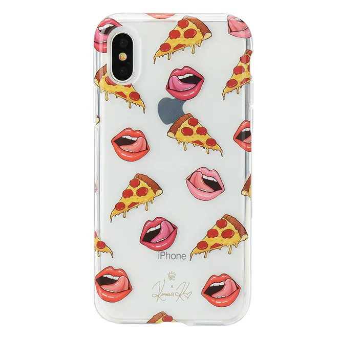 Pizza Lips iPhone Case by Kendall Vertes - Image 25