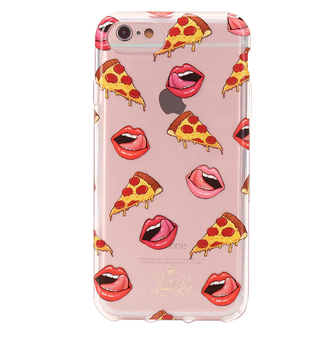 Pizza Lips iPhone Case by Kendall Vertes - Image 37