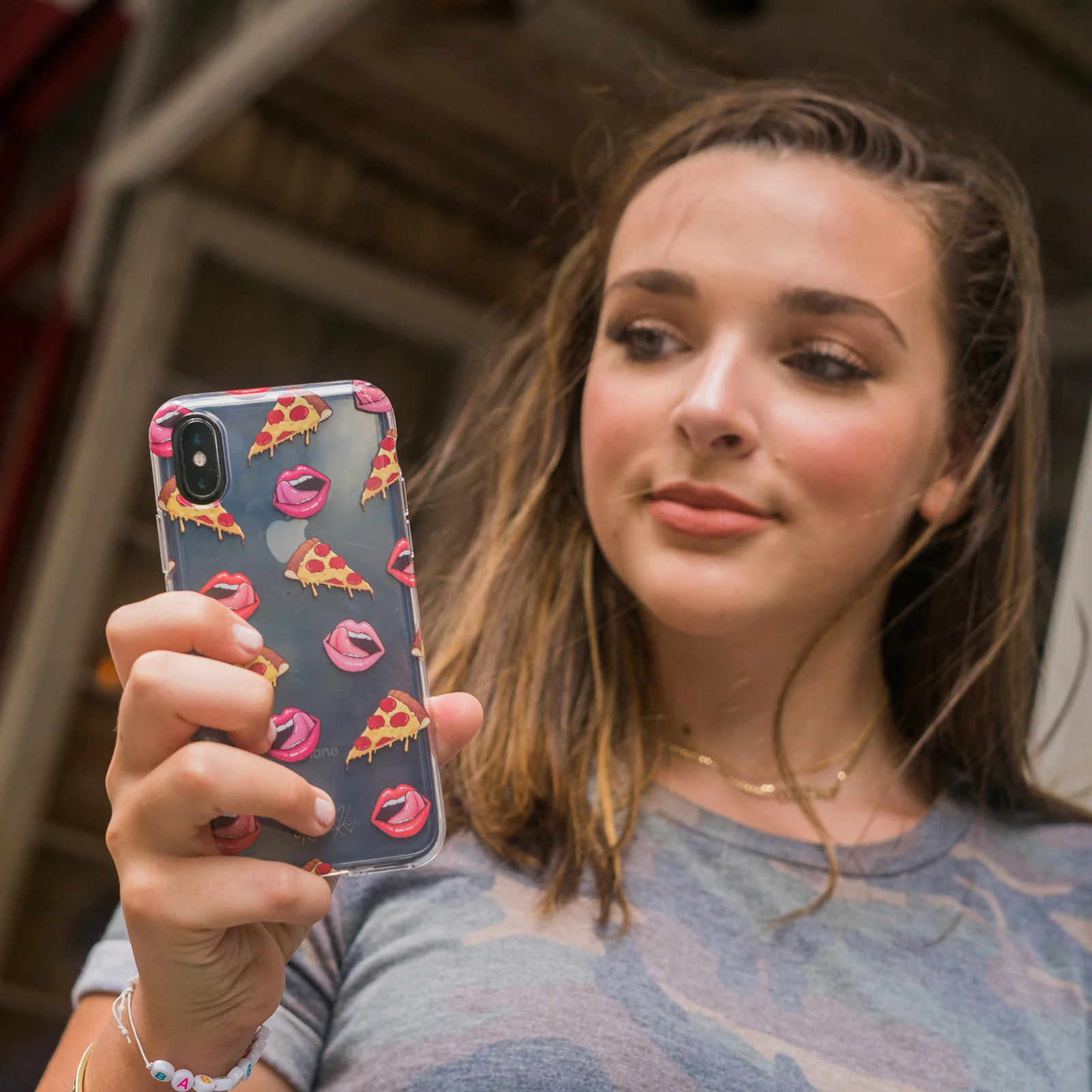 Pizza Lips iPhone Case by Kendall Vertes - Image 39