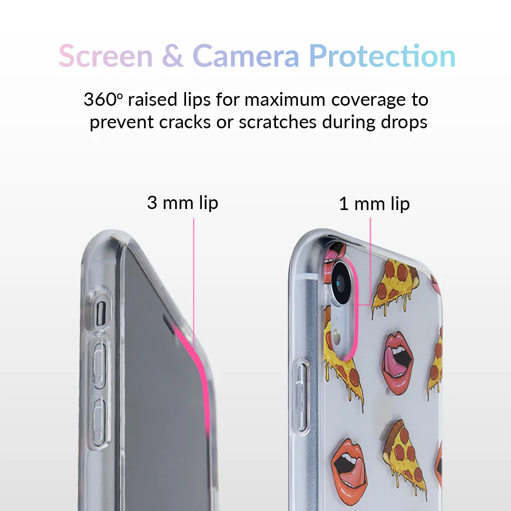 Pizza Lips iPhone Case by Kendall Vertes - Image 85