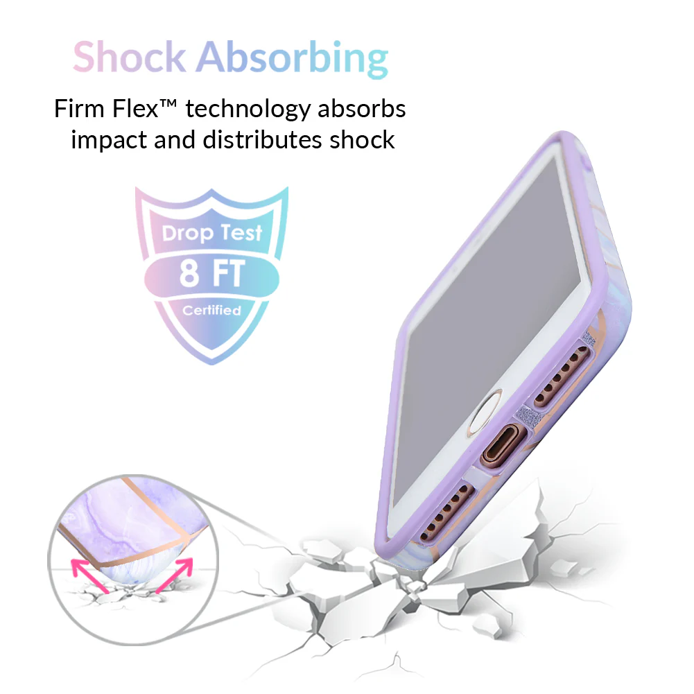 Purple Geometric Marble iPhone Case - Image 10