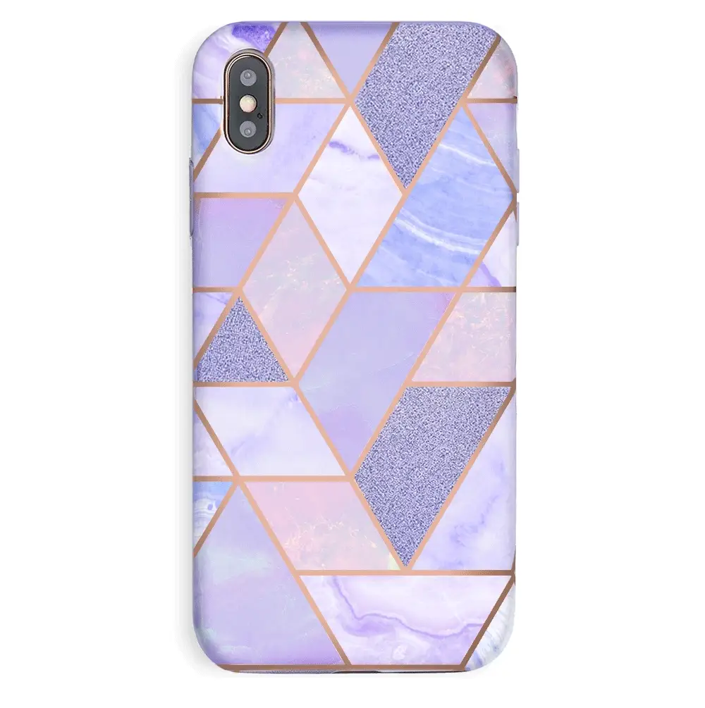 Purple Geometric Marble iPhone Case - Image 19