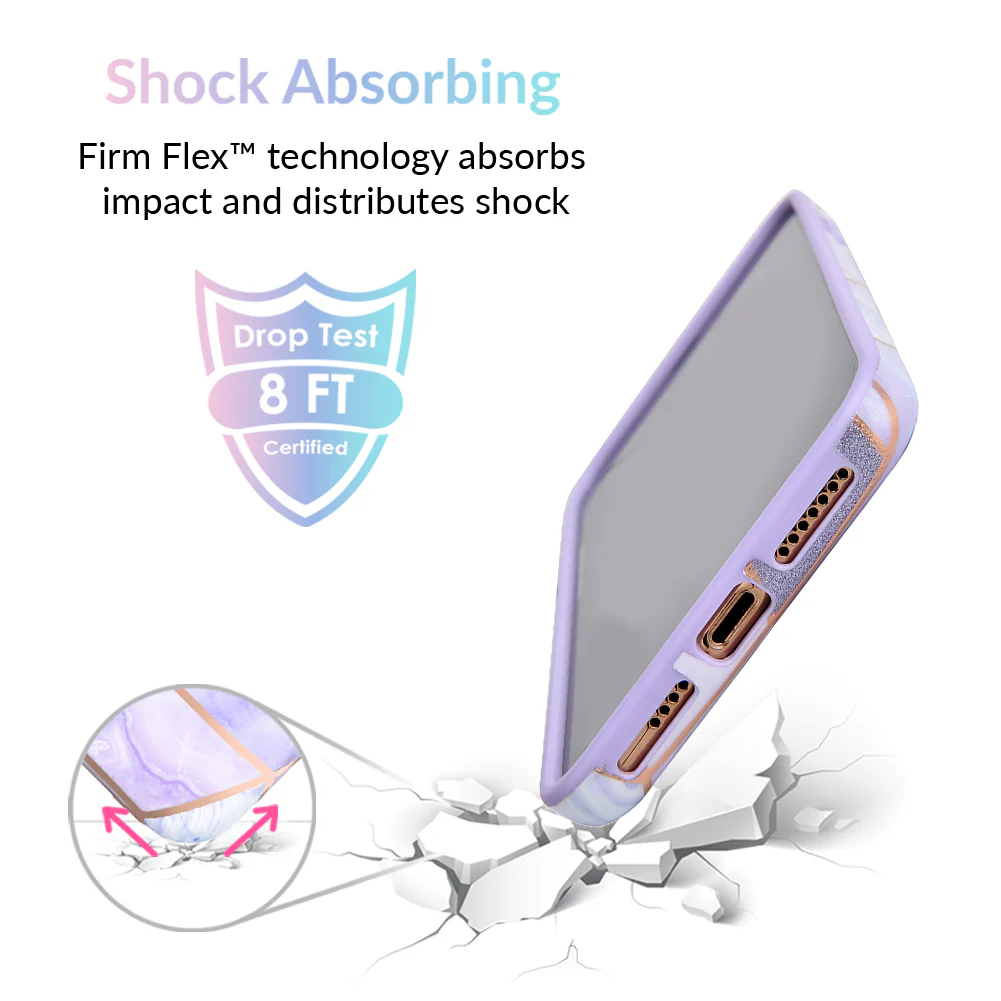 Purple Geometric Marble iPhone Case - Image 22