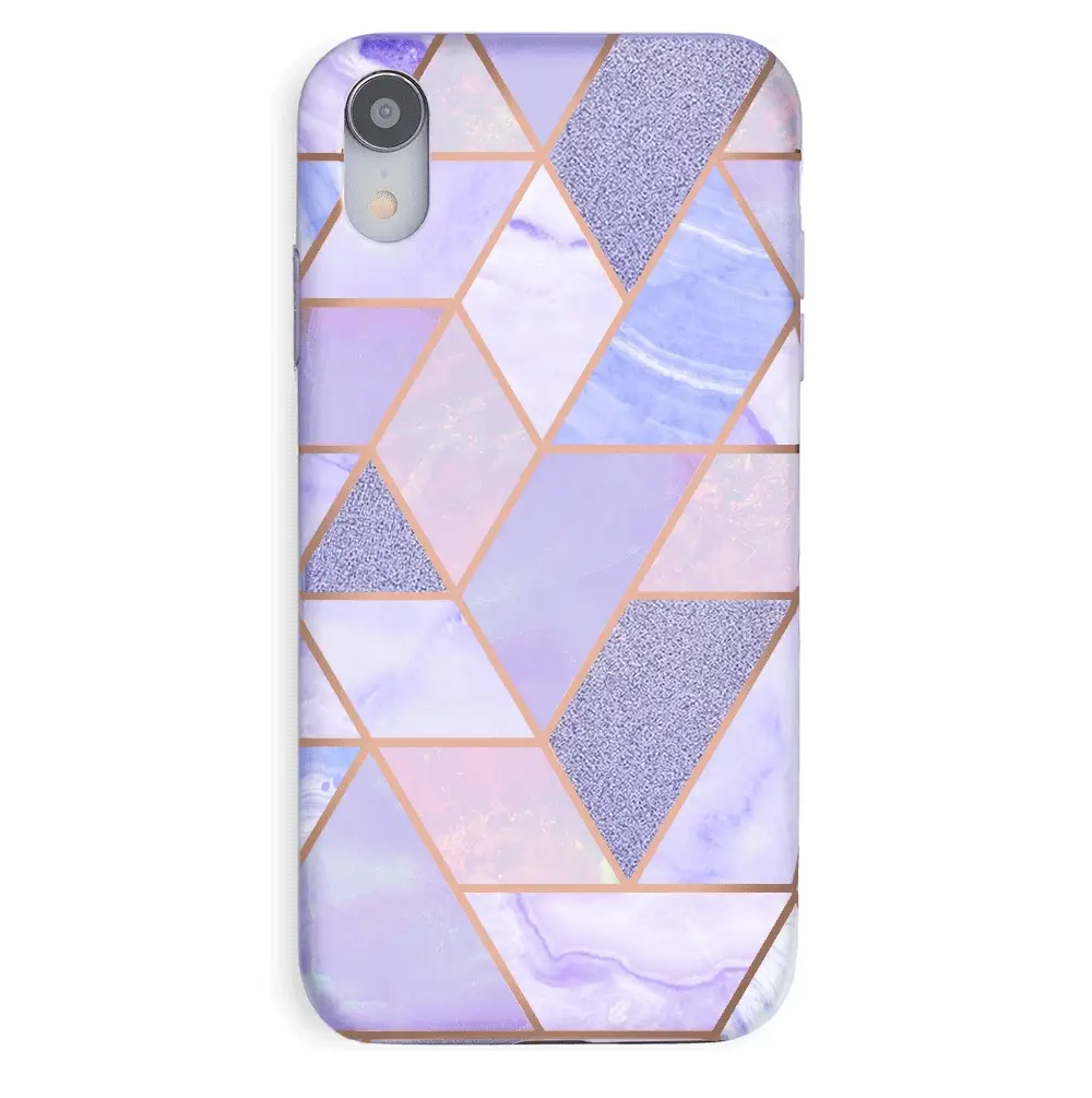 Purple Geometric Marble iPhone Case - Image 25