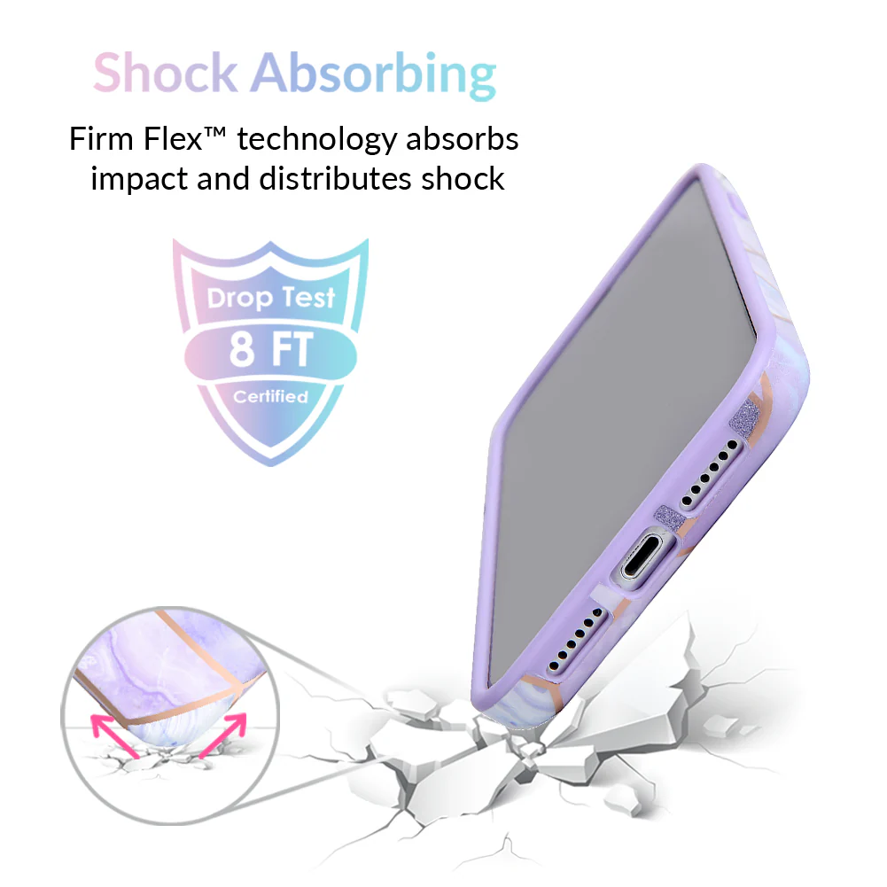 Purple Geometric Marble iPhone Case - Image 28