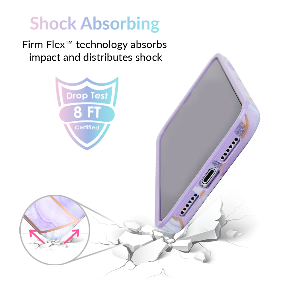 Purple Geometric Marble iPhone Case - Image 34