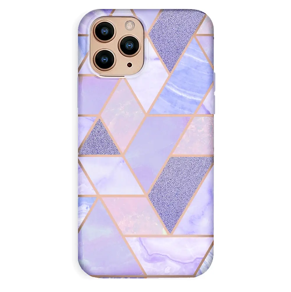 Purple Geometric Marble iPhone Case - Image 37