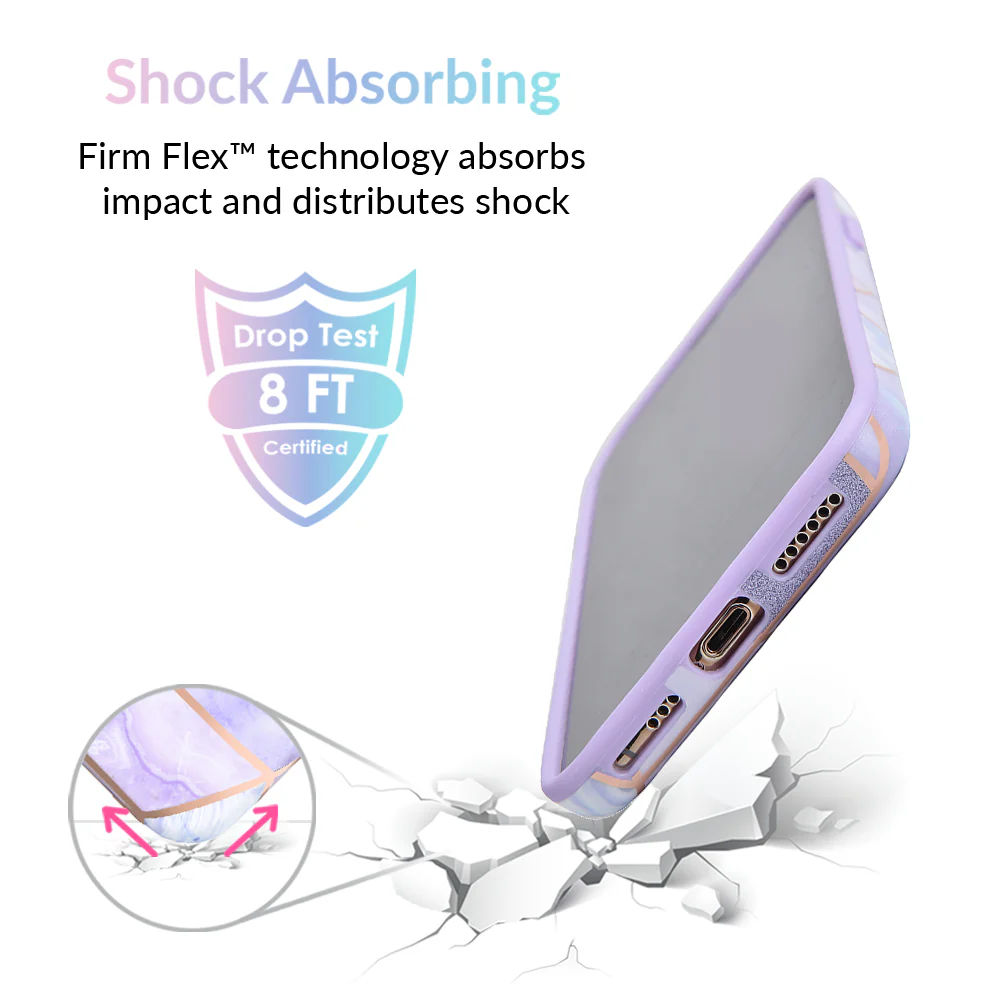 Purple Geometric Marble iPhone Case - Image 40