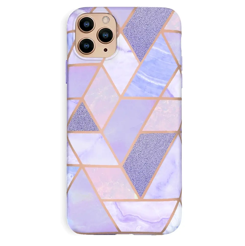 Purple Geometric Marble iPhone Case - Image 43