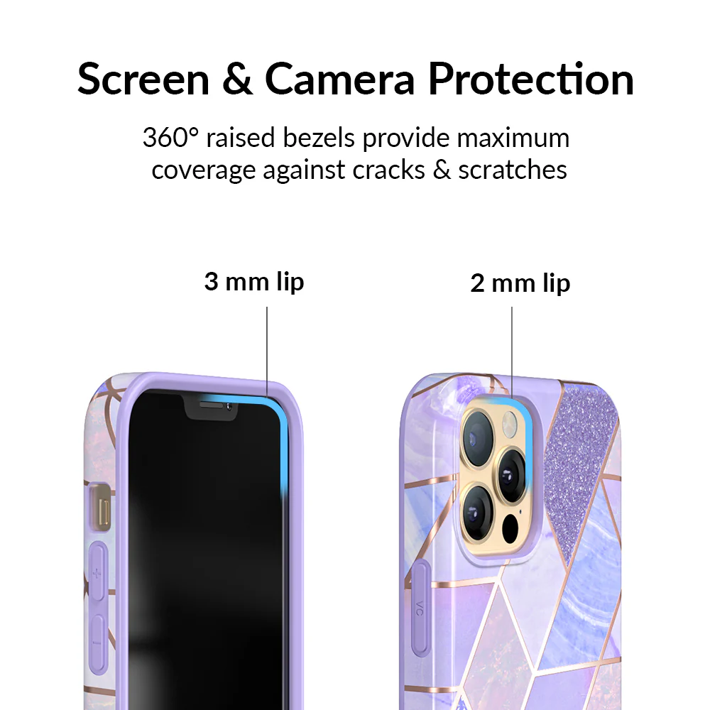 Purple Geometric Marble iPhone Case - Image 51