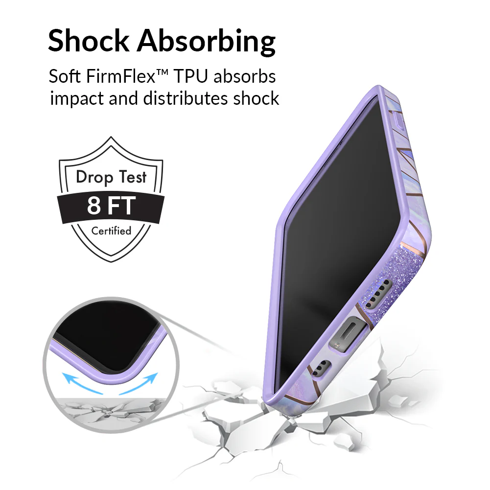 Purple Geometric Marble iPhone Case - Image 64