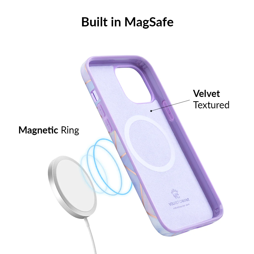 Purple Geometric Marble iPhone Case - Image 66