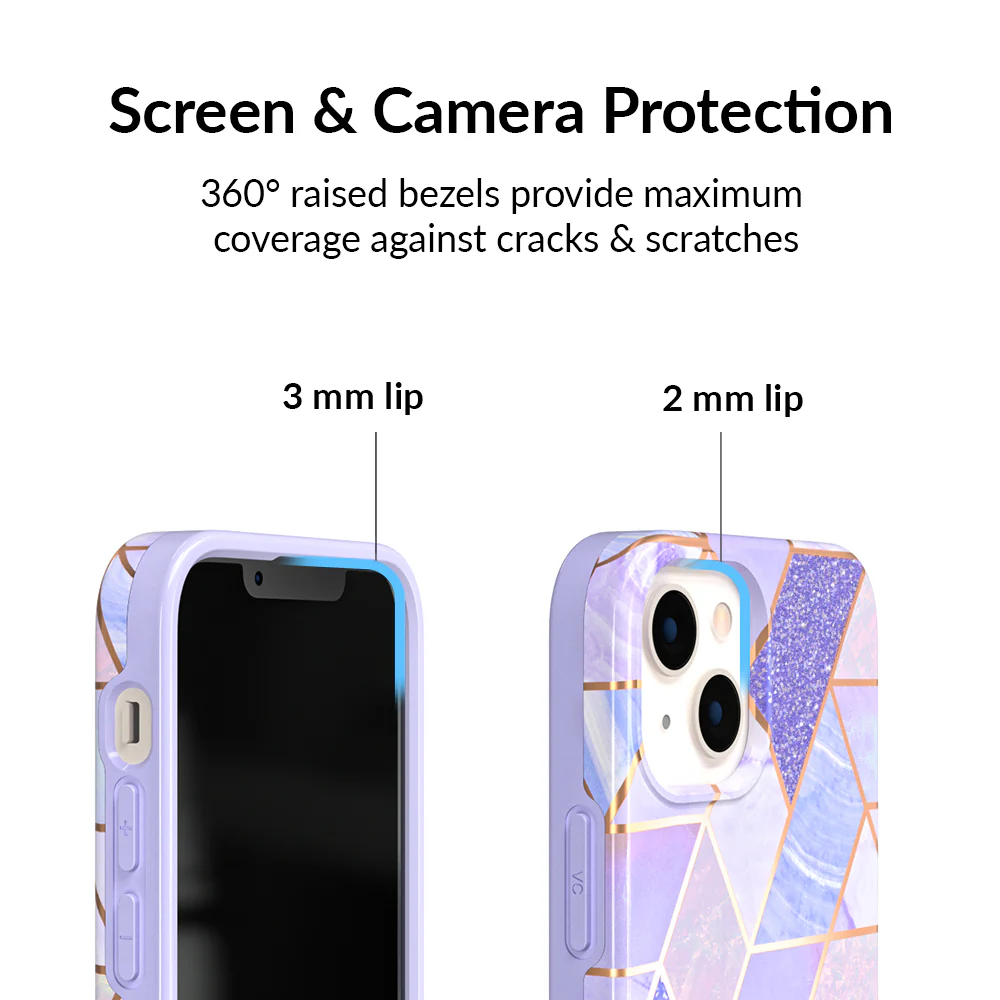 Purple Geometric Marble iPhone Case - Image 81