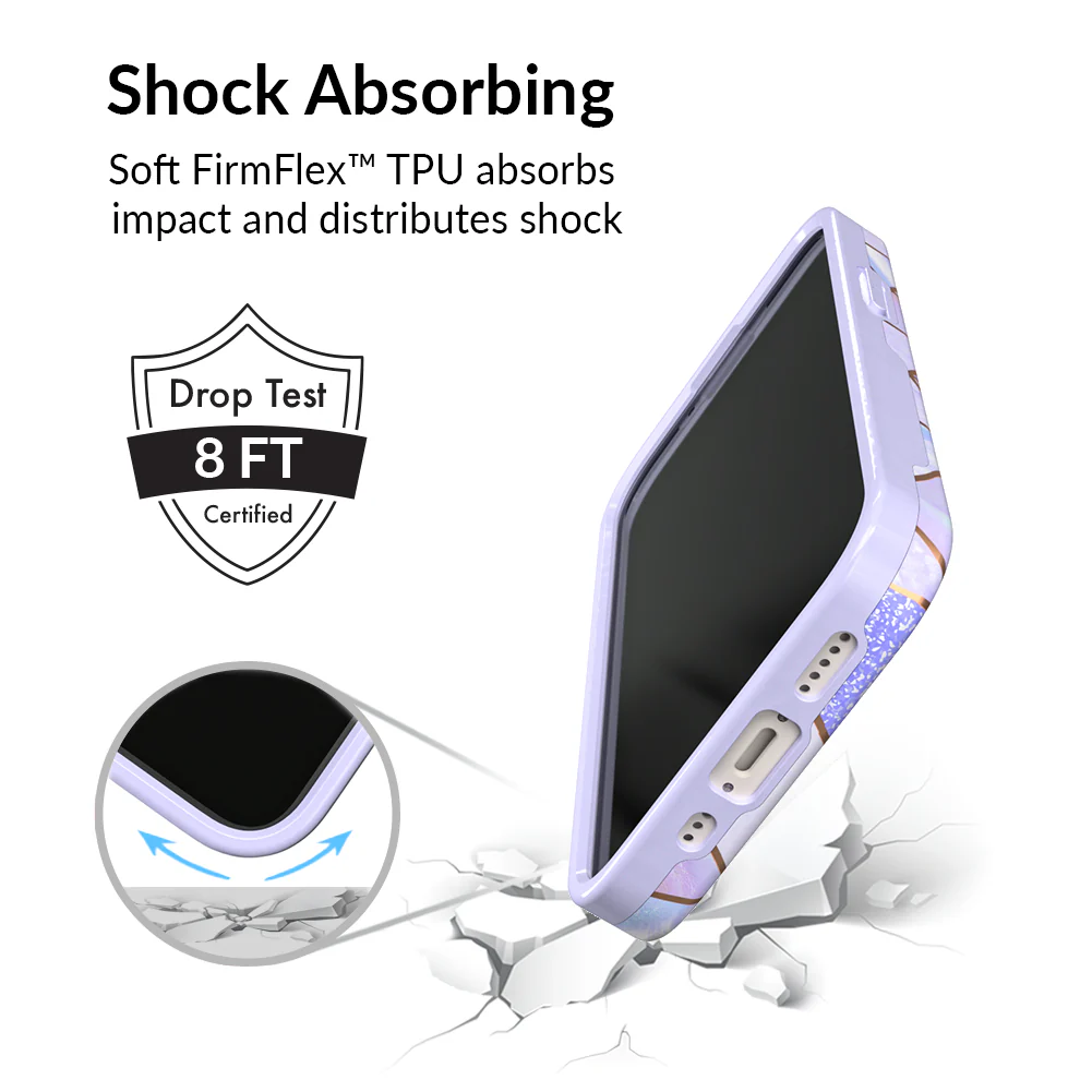 Purple Geometric Marble iPhone Case - Image 94