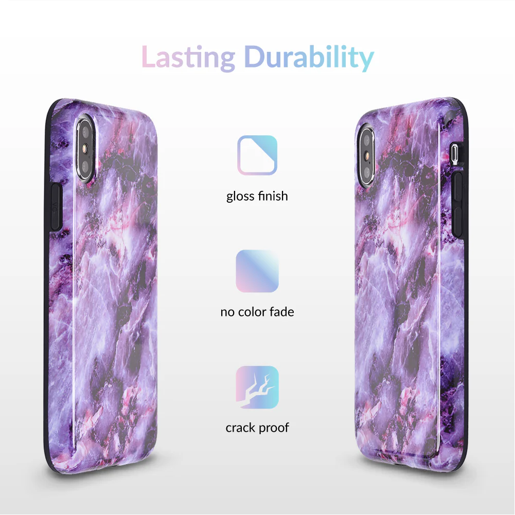 Purple Stone Marble iPhone Case - Image 17