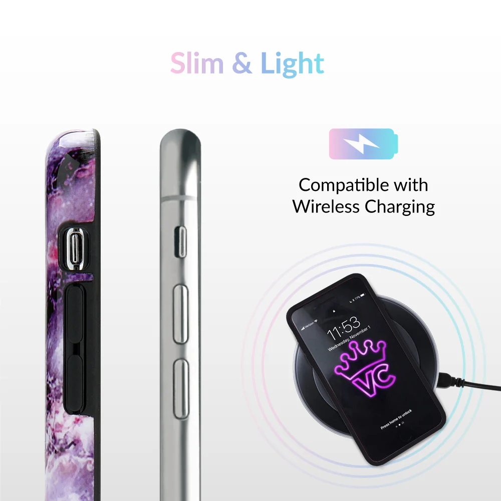 Purple Stone Marble iPhone Case - Image 25