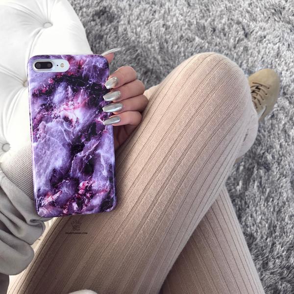 Purple Stone Marble iPhone Case - Image 28